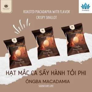 Hạt Mắc Ca Ông Ba Hành Tỏi Phi 30g – Ăn Vặt Healthy, Tiện Mang Đi | Eva Red
